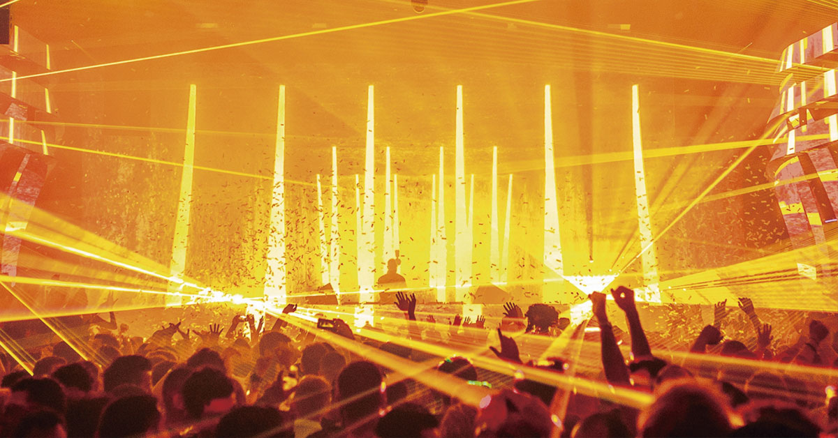 interior del club hi ibiza