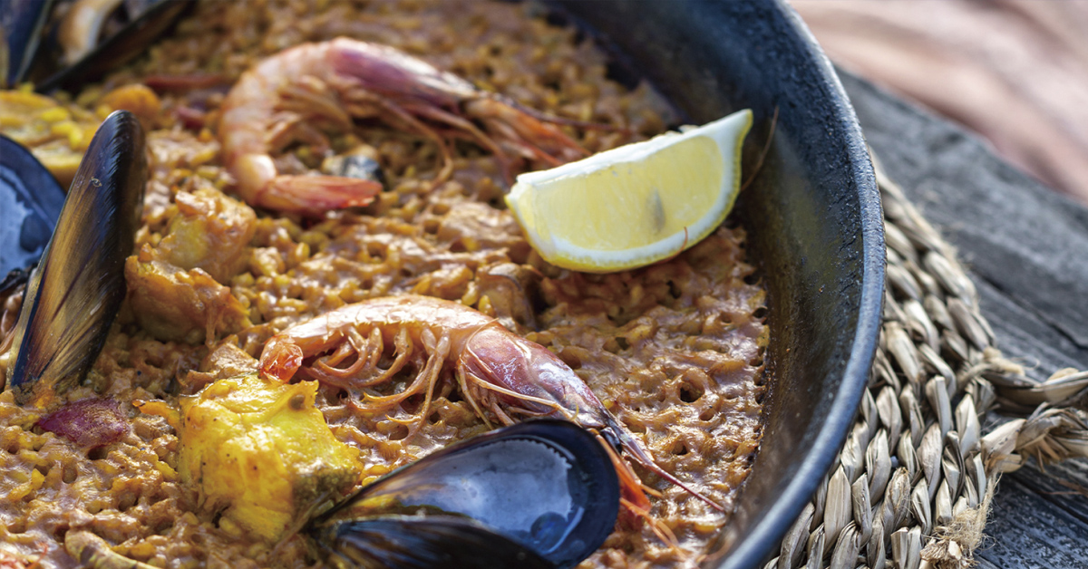 the beach paella