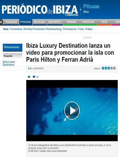 ILD  lanza un vídeo para promocionar la isla con Paris Hilton y Ferran Adrià.