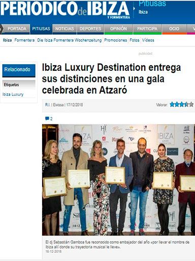Ibiza Luxury Destination entrega sus distinciones en una gala celebrada en Atzaró