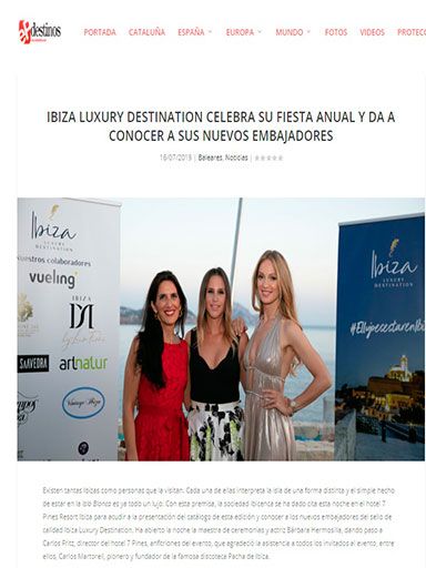 Ibiza Luxury Destination celebra su fiesta anual y da a conocer a sus nuevos embajadores