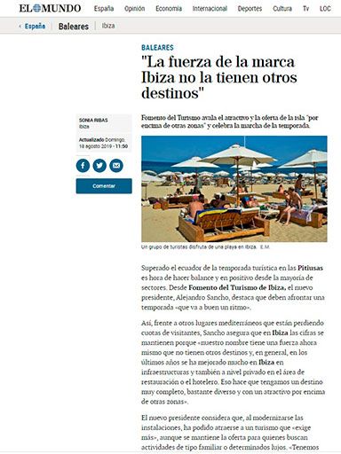La fuerza de la marca Ibiza no la tienen otros destinos