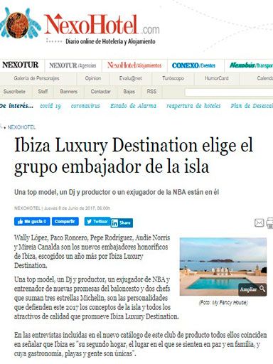 Ibiza Luxury Destination elige el grupo embajador de la isla