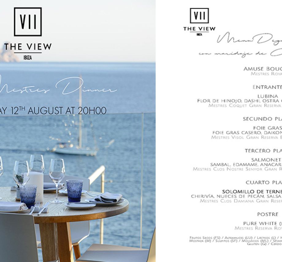 Cena especial en The View, 7 Pines.