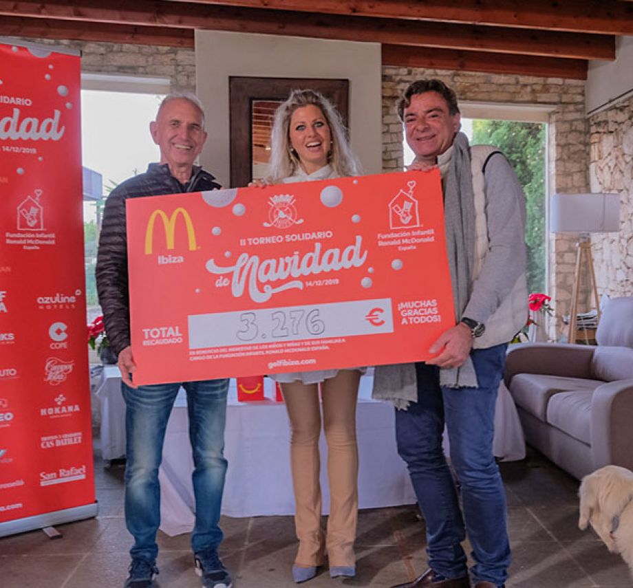 Golf Ibiza recauda 3.276 € para la Fundación infantil Ronald McDonald en colaboración con McDonald's Ibiza
